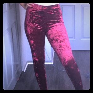 Red velvet tights